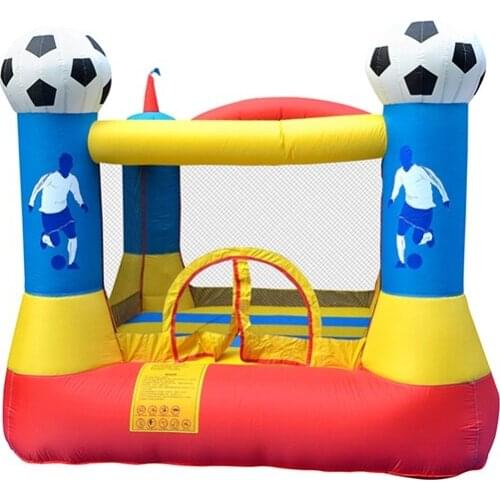 Kids Play Playground Trampoline Backyard Jump Bouncing Mini Soccer Inflatable Bouncy Small Bounce House Castle for Child