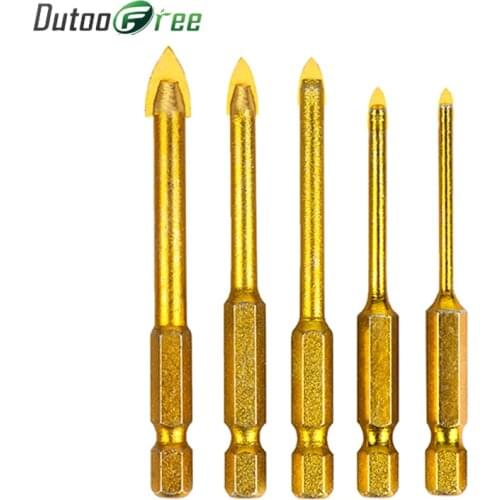 Dutoofree Electric Screwdriver Fittings For Alloy Hand Drill Bit Of Ceramic Tile Glass Concrete Cement Wall Triangle Drill