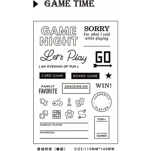 11*16CM Hot sale Text icon Transparent Clear Stamps / Silicone Seals Roller Stamp for DIY scrapbooking photo album/Card Making