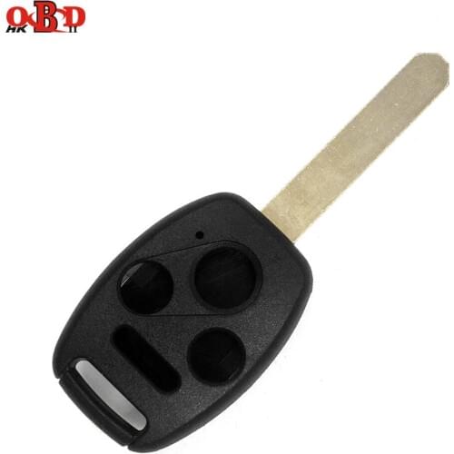 HKOBDII 5pcs,3+1 Buttons Replacement Remote KEY Case Shell for Honda Accord For Civic Repair With chip groove and LOGO
