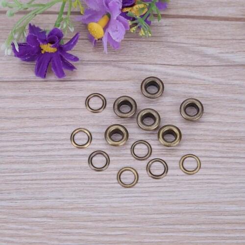 100pcs Clothes Shoes Scrapbook Eyelets Round Inner Hole 4/5/6/8mm Metal eyelets For Scrapbooking Garment Eyelets Apparel