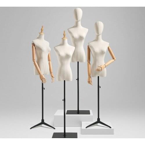 Model Womens Clothing Korean Female Model Half Body Window Peoples Platform Wedding Dress Mannequin