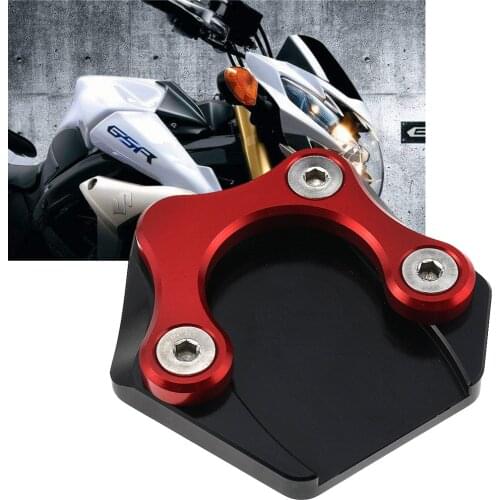 Motorbike Kickstand Foot Side Stand Extension Pad Support Plate for SUZUKI GSR750 GSR 750 2011 2012 2013 2014 2015 2016