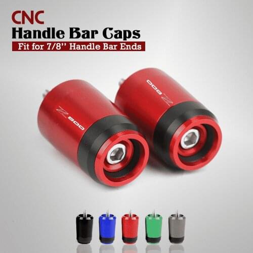 Motorcycle Accessories 7/8'' 22MM Handlebar Grips Handle Bar Cap End Plugs KAWASAKI Z 800 Z800/E Z800 2013-2016