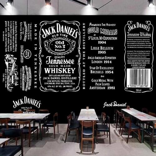 Custom Any Size Mural Wallpaper 3D Blackboard English Letter Coffee Shop Western Restaurant Background Wall Painting 3D Frescoes