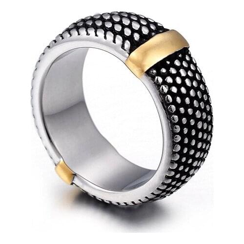 New titanium steel ring boy domineering ring fashion ring jewelry
