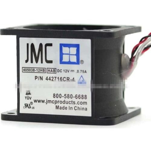 Brand new JMC 405038-12hb HAB 12V 0.75a 4038 4cm double leaf fan 442716cr-4