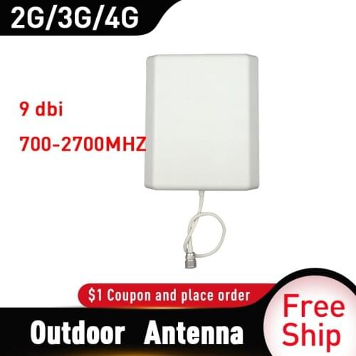 2G 3G 4G Panel Antenna 700-2700MHz CDMA GSM DCS LTE Outdoor antenna gsm Cell Phone Signal Repeater 4g mobile booster antenna