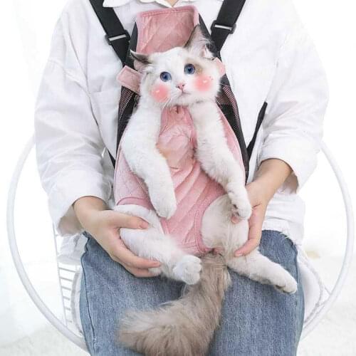 Cat bag out carrying Portable bag with chest bag pet dog out breathable back cat bag Kitty small backpack Cat Small backpack