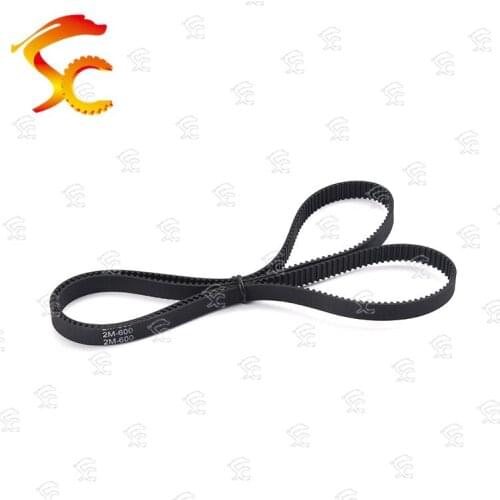 10pcs 2GT-600-6/10mm belt closed loop rubber 2GT-600-6/10mm timing belt Teeth 300 Length 600mm width 10/6mm for 3D printer