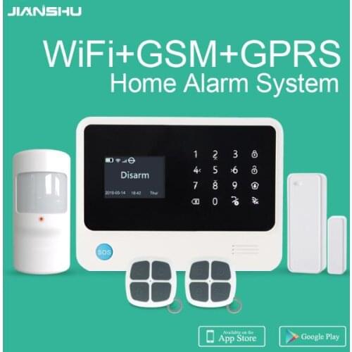 G90B Plus Wifi GSM Security Alarm System Multi Languages Menu APP Control Smart Home Burglar Alarm System Ifttt Alarm System