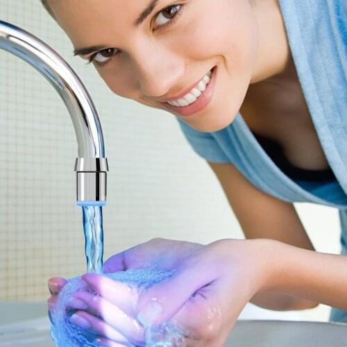 Bathroom Led Faucet Aerator Water Power Shower LED Tap light Water Saving Kitchen Colorful Aerator 1/3/7 color 5 choice