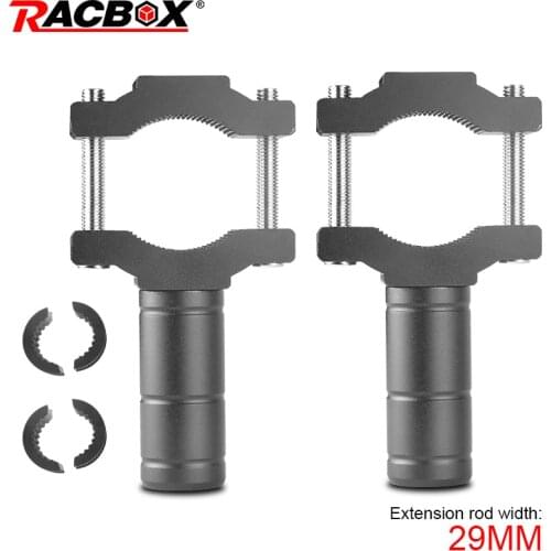 New 29mm mini black Motorcycle Extension Bar Bracket Spotlight Off-Road External Fixed Lamp Holder lighting extension rod