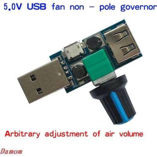 USB Fan Speed Controller DC 4-12V Reducing Noise Multi-stall Adjustment Governor Xinp