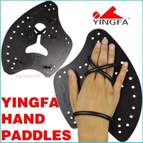 NEW YINGFA 02# SWIMMING PROFESSIONAL TRAINING HAND PADDLES FOR ADULTS CHILDREN BEGINNER BLACK BLUE SILVER ORANGE [FREE SHIPPING]