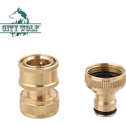 High Pressure Washer Water Inlet Quick Connection Nipple Type Water Gun Copper QC Adaptor