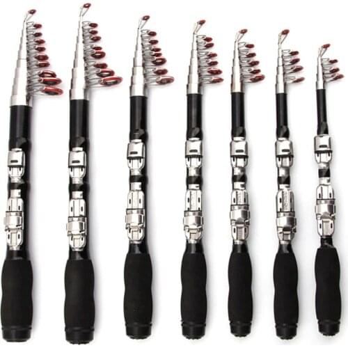 1.0-2.3M Carbon Mini Fishing Rod Portable travel Sea fishing Boat fishing Ice fishing rod