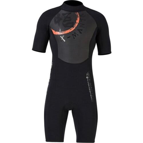 1Piece Men 1.5mm Diving Wetsuit One-Piece Short Sleeve Wet Suit Jumpsuit