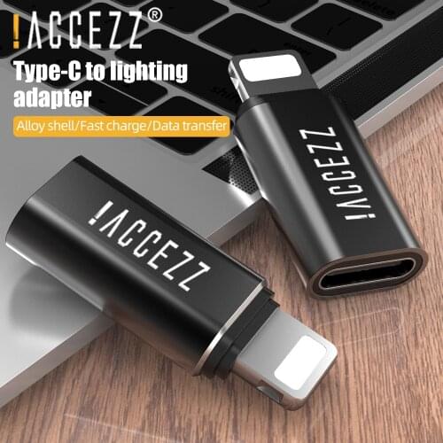 !ACCEZZ 2PC USB OTG Adapter Type C To 8 Pin For Apple For iphone X XS XR 8 7 Plus 10 Lighting Sync Data Fast Charging Converter