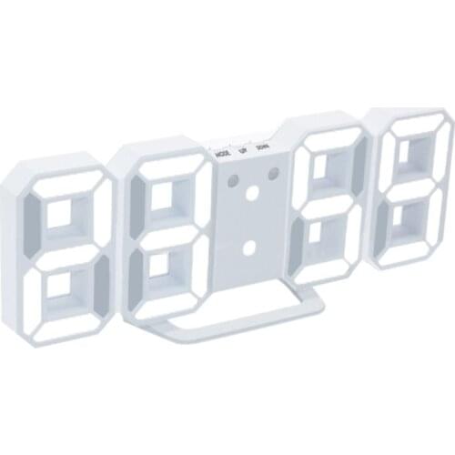 3D Morden LED Digital Wall Clock Table Desk Alarm Watch Durable Night Light Lamp for Home Office