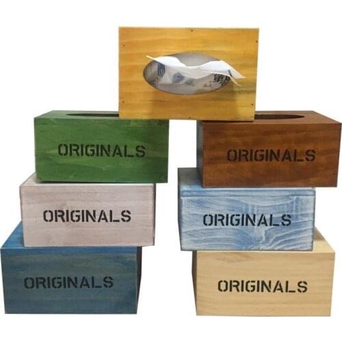 Tissue Box Paper Servilletero Towel Made Of Original Wooden Extraction For Old Vintage Restaurant Napkin Handmade