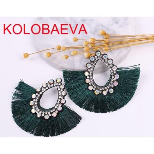 Designer tassel earrings jewelry ladies Korean personality geometric earrings fashion retro punk bohemia wholesale earrings cc