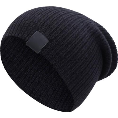 Men Women Winter Beanies Cap Outdoor Bonnet Skiing Hat Soft Knitted Hat AC889