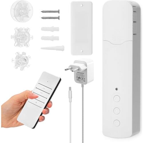 Tuya WiFi TM616EGWT Electric Curtain Motor Smart Motorized Chain Roller Blind Pull Bead Curtain Motor Work For Alexa Google Home