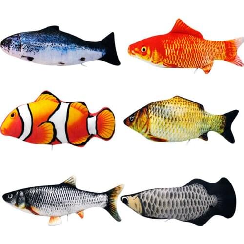 Simulation Fish Interactive Cat Toys Electric Cat Toy 3D Fish USB Charging for Cats Pet Toy Pet Products