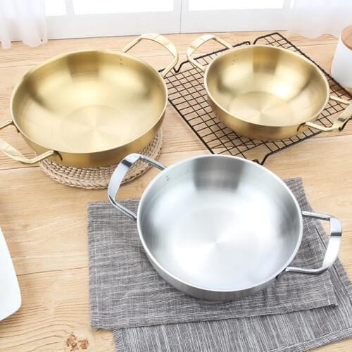 Mini Chefs Classic Stainless Steel Everyday Pan Cookware - Inner Diameter 18cm/20cm/22cm Hot Pot Cooking Accessories