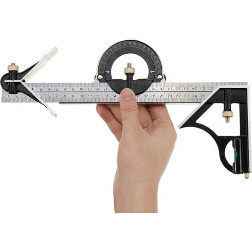 Square Right Angle Ruler Woodwork Protractor Engineers Carpenter Straightedge Multi Combination Measuring Tools