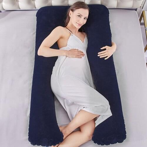 Multifunctional U-shaped Pillow Can Carry Inflatable Pillow Pregnant Woman Pillow Waist Side Pillow Home