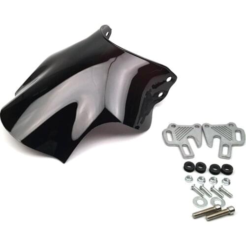 Motorcycle Universal Windscreen+screws Black Windshield For Honda CB VTR X11 400 400SF BROS CB400 Hornet Superfour Nighthawk ABS