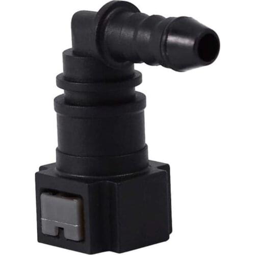 Motorcycle Hose Coupler ID6 Female 7.89mm Elbow Fuel Line Quick Connector