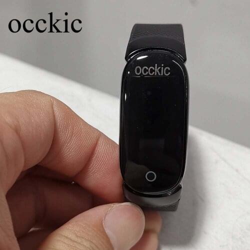 Occkic Universal Magnetic Encoded Identification Smart Bracelets Fitness Tracker Heart Rate Monitor Waterproof for IOS Android