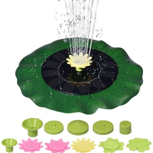 1pc Floating Solar Fountain Garden Water Fountain Pool Pond Decoration Solar Panel Powered Fountain Water Pump Garden Decoration