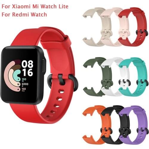 Smart Watch Band Silicone Strap Bracelet for Xiaomi Mi Watch Lite Replacement Wristbands for Redmi Watch Sport Strap Belt