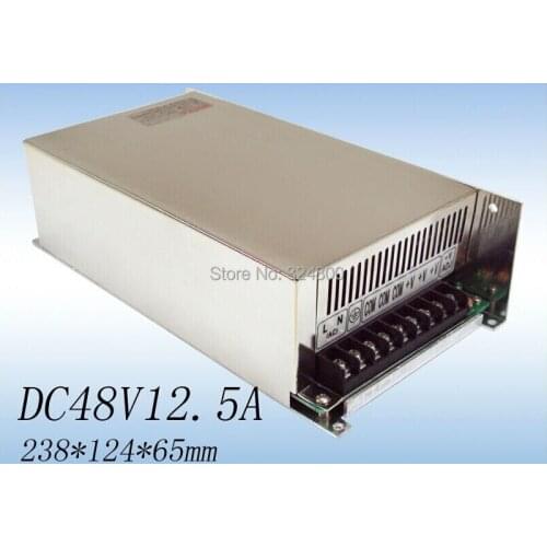 S-600-48v 600w DC48V output power supply 12.5A