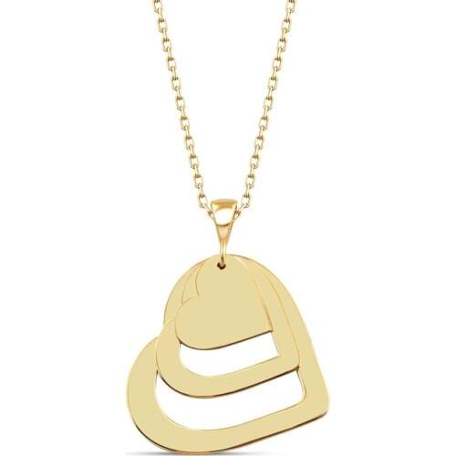 Name Post Silver Three Heart Pendant DN195