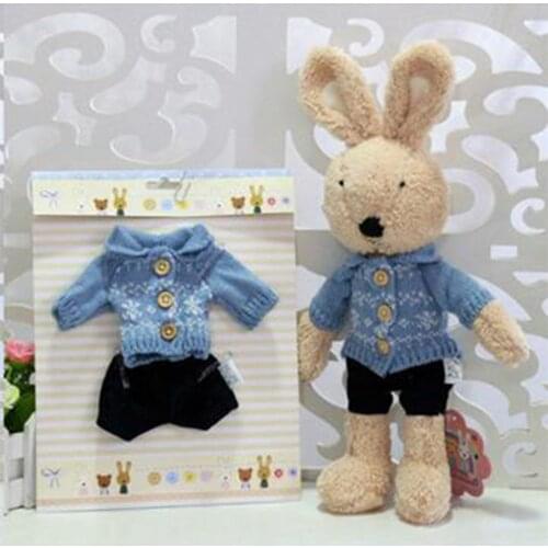 2 Pieces 1/4 BJD Short Sleeve Sweater and Short Pants for 40-49cm Dolls or Toys Changing Decor