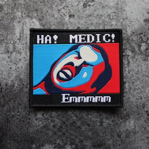 Super Beast Master Weaving Patch Velcro Tactical MEDIC Fun Expression Badge Sticker Back With Hook For Clothes Backpack