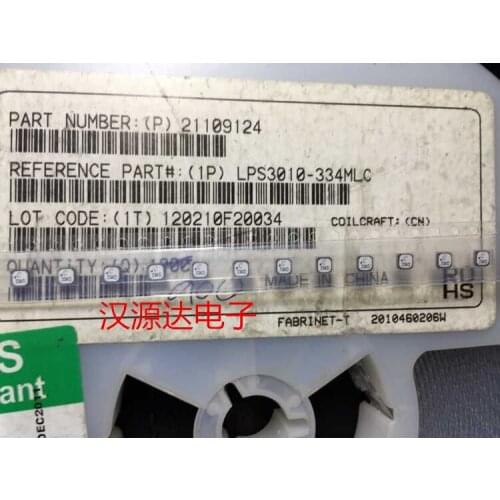 LPS3010-334MLC 3010 330UH 110mA closed magnetic patch slim type coil inductance