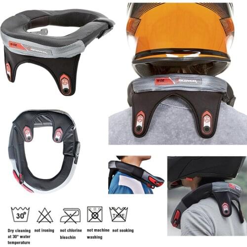 Neck Protector Motorcycle Cycling Guard Sports Bike Gear Long-Distance Racing Protective Brace Guard Motocross Helmet Guard