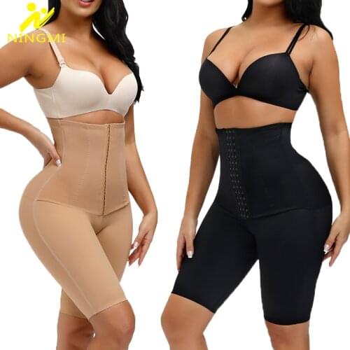 NINGMI Body Shaper Tummy Control Panties for Women Butt Lifter Body Shapewear Waist Trainer Push Up Strap Belly Shaper Women