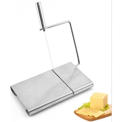 1PC Cheese Slicer Wire Cutter 5pcs Wire Cheese Cutting Knife Tools Serving Board Stainless Steel Hard Semi Hard Cheese Butter
