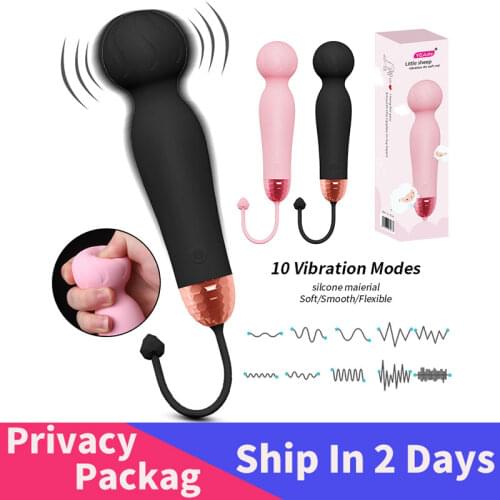10 Speed Powerful Dildo Vibrator AV Magic Wand G-Spot Massager Sex Toy For Women Couple Clitoris Stimulator Goods for Adults 18