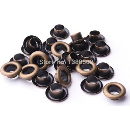 100pcs 11mm outer bronze color round shape garment with washer for belt clothes bag decoration