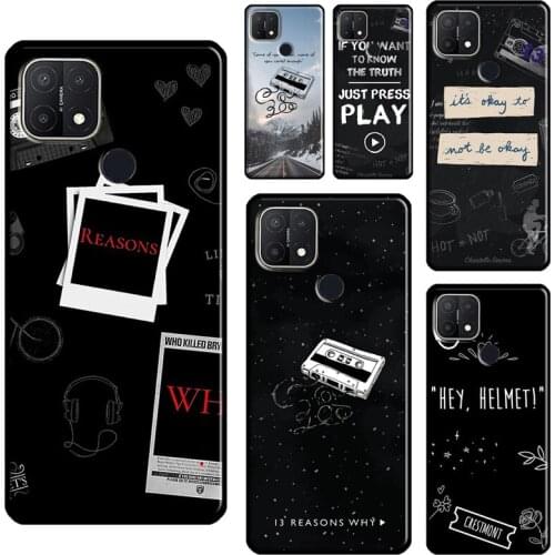 13 Reasons Why For OPPO A15 A91 A83 A1K A3S A5S A5 A9 A31 A53 2020 A52 A72 Reno 4 Pro 2 Z F7 Phone Case
