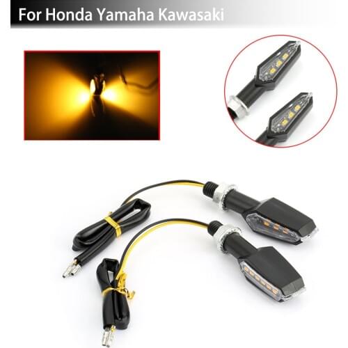 2PCS Motorcycle LED Turn Signal Lights For Yamaha Honda Kawasaki LED Motorcycle Flasher Light Bulbs Motorbike Tail Light Blinker