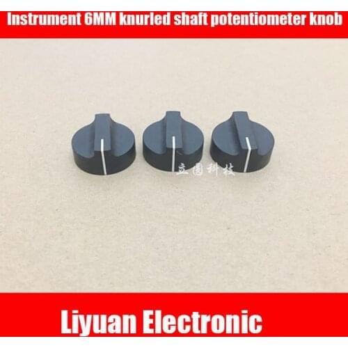 20pcs Instrumentation audio power amplifier 6MM knurled shaft potentiometer knob cap High-grade duckbill flower shaft knob